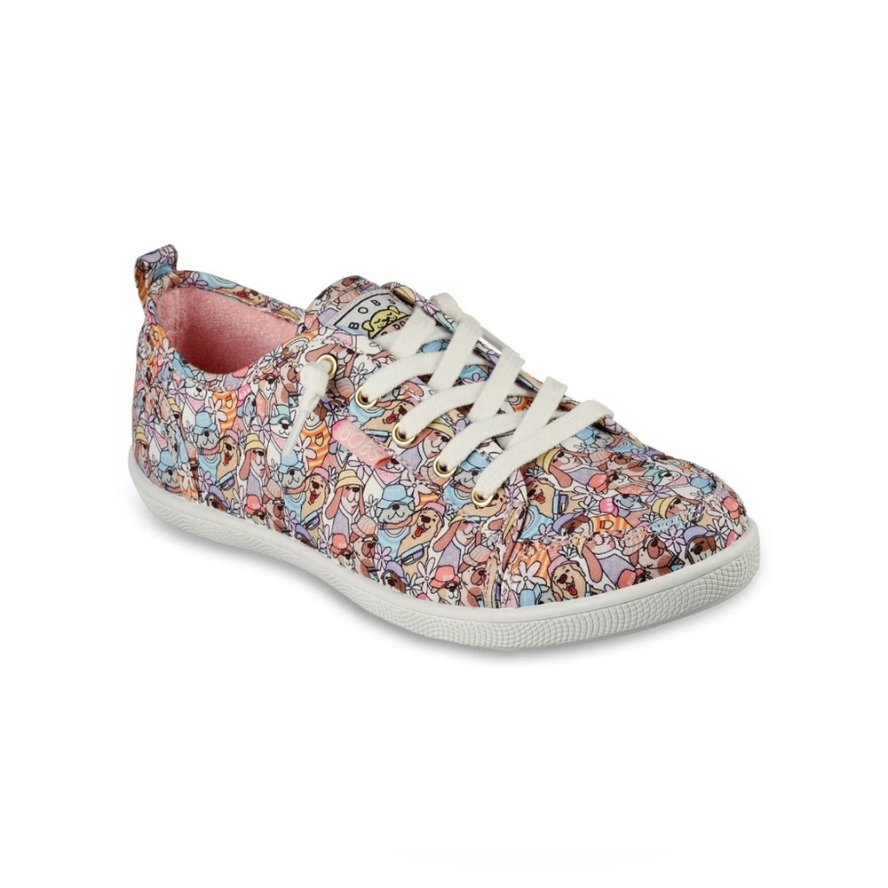 NWT Skechers Bobs B Cute Pup Freshness Slip-on Canvas Sneaker Size 10